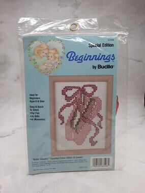 Beginnings by Bucilla Special Edition Ballet Slippers Beginners Ages 8+